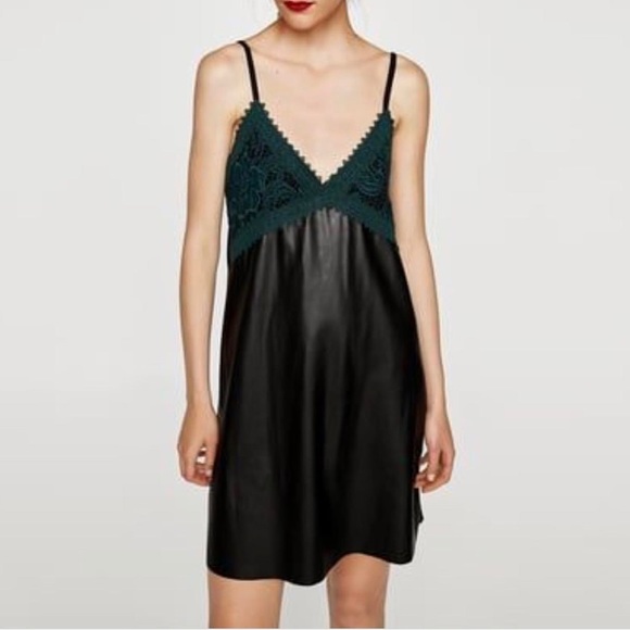 Zara | Dresses | Zara Faux Leather Black Slip Dress | Poshmark Zara | Dresses | Zara Faux Leather Black Slip Dress | Poshmark
